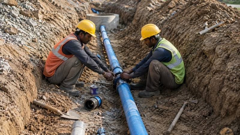 Pipeline installation in a trench